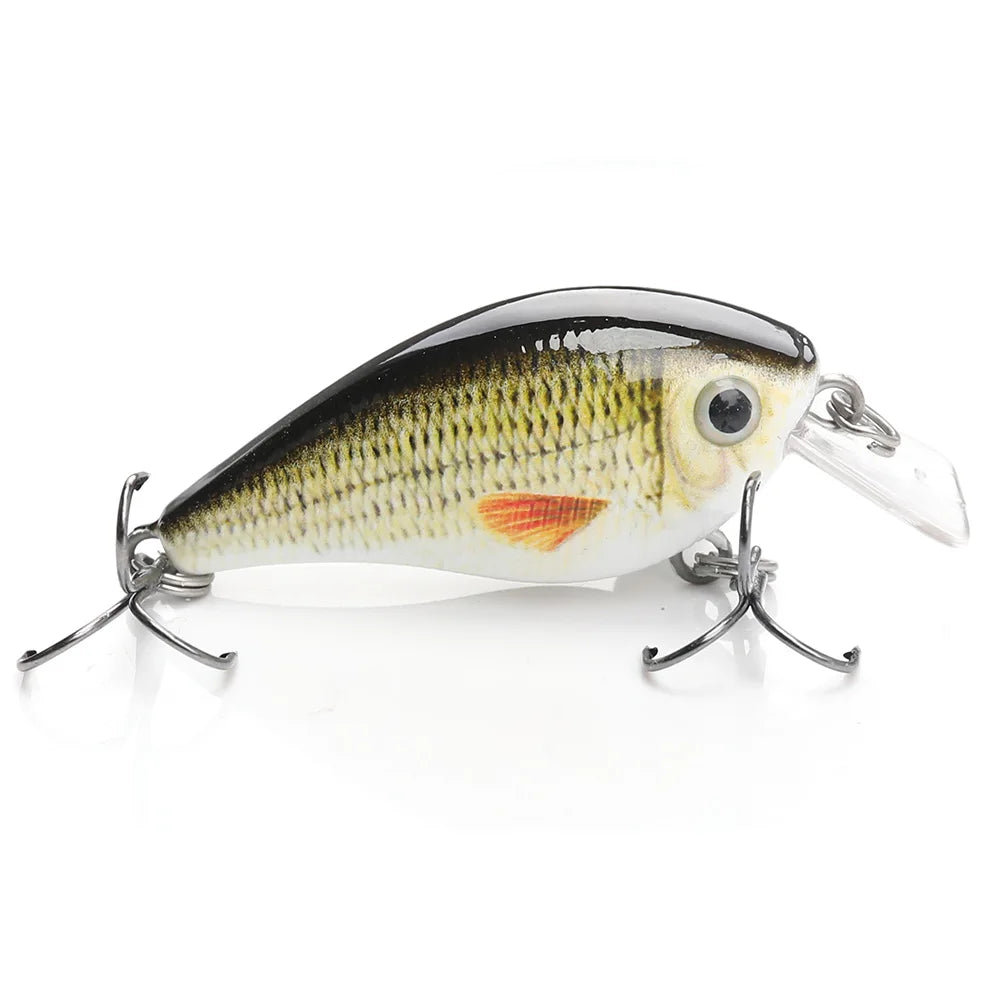 TREHOOK 4.5cm 6g Mini Minnow Wobblers Crank Fishing Lure Artificial Minnow Jerkbait Floating Hrad Lure For Trout Fishing Bait