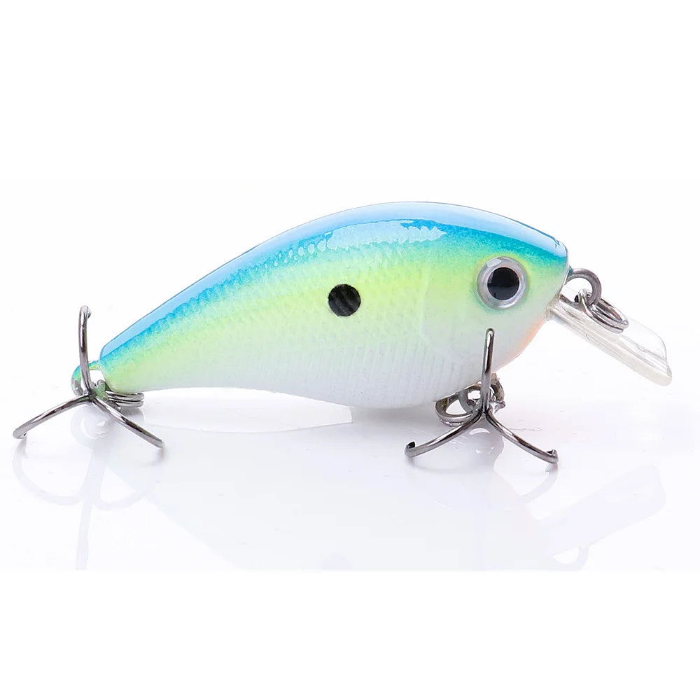 TREHOOK 4.5cm 6g Mini Minnow Wobblers Crank Fishing Lure Artificial Minnow Jerkbait Floating Hrad Lure For Trout Fishing Bait