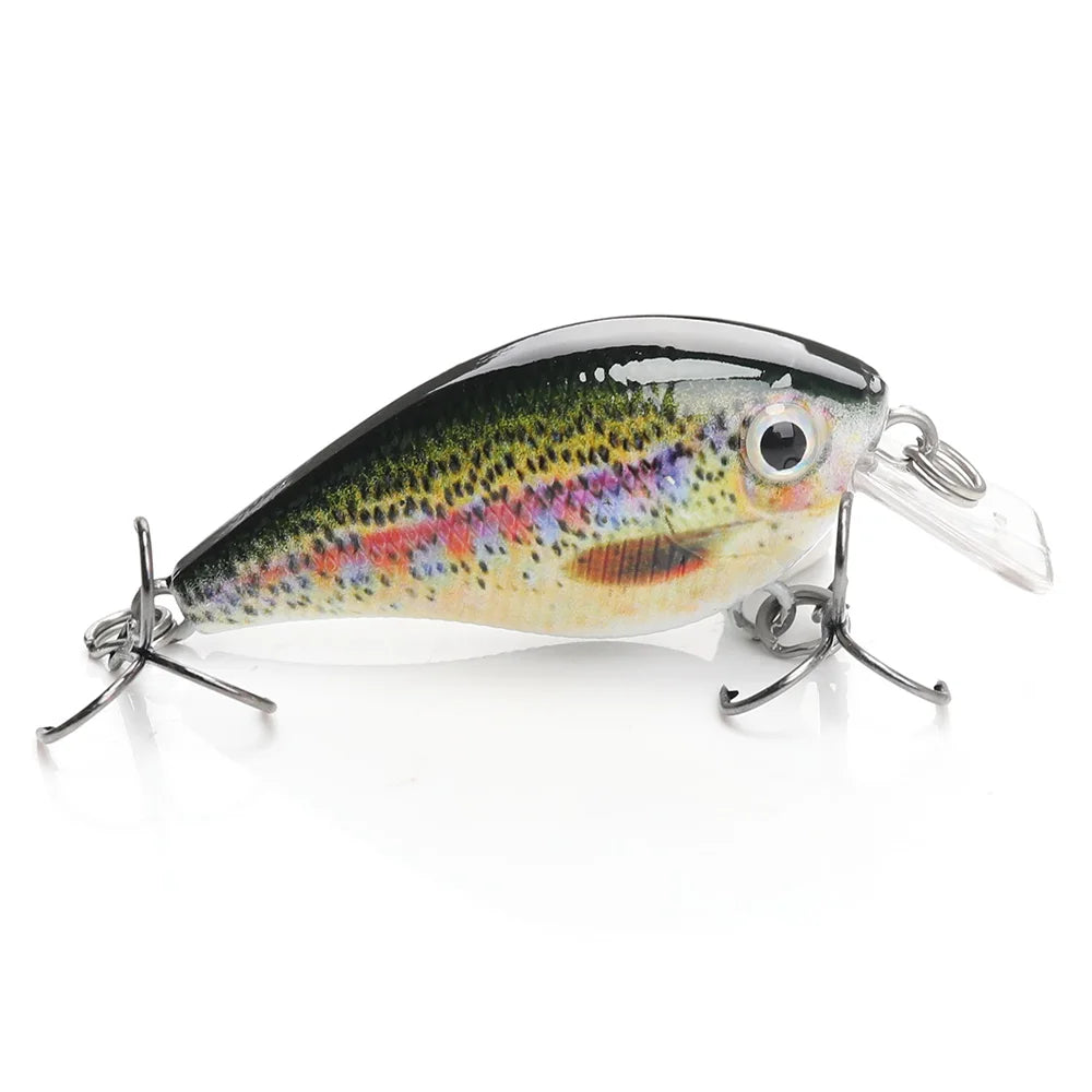 TREHOOK 4.5cm 6g Mini Minnow Wobblers Crank Fishing Lure Artificial Minnow Jerkbait Floating Hrad Lure For Trout Fishing Bait