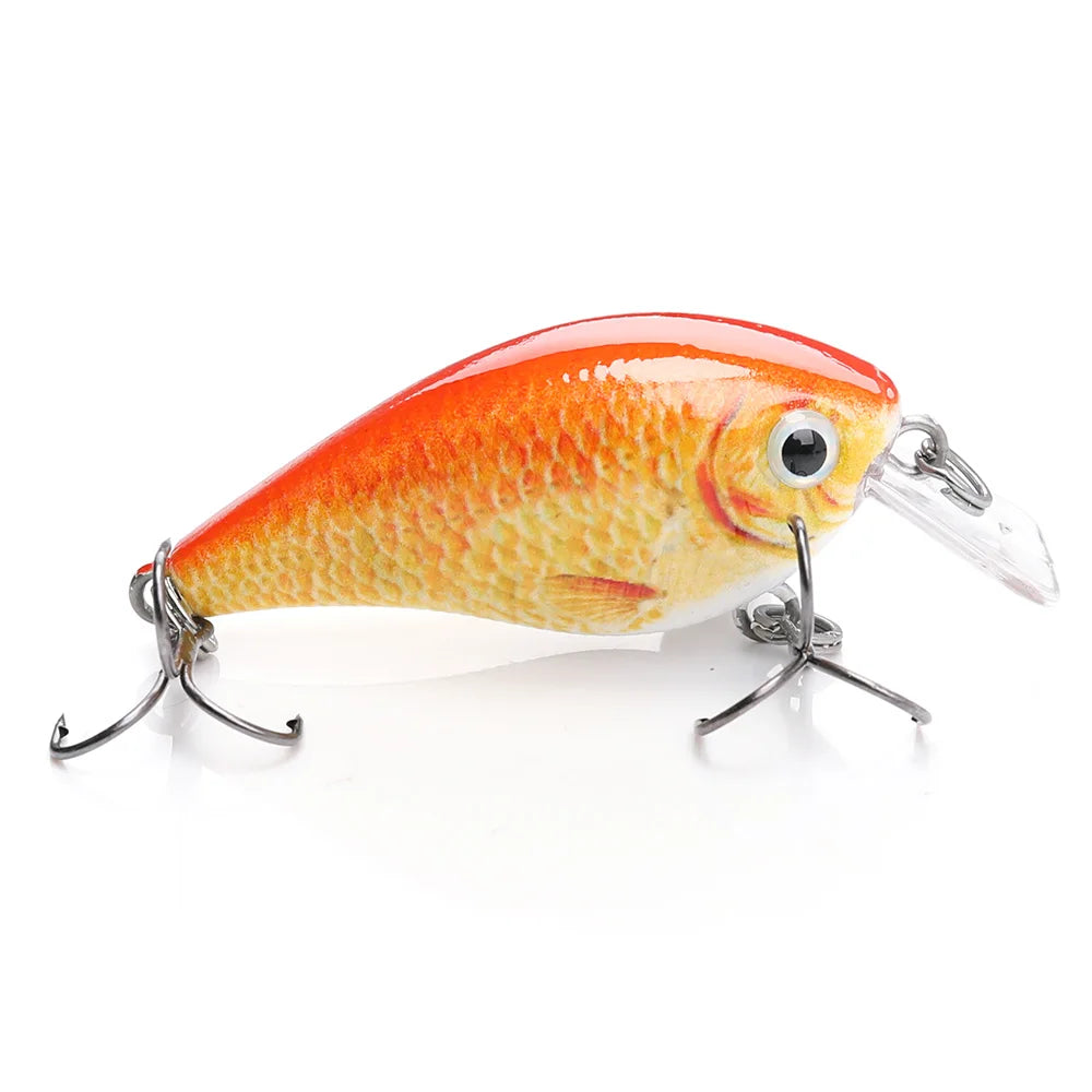 TREHOOK 4.5cm 6g Mini Minnow Wobblers Crank Fishing Lure Artificial Minnow Jerkbait Floating Hrad Lure For Trout Fishing Bait