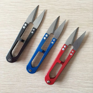 1Pcs U Shape Fishing Scissors Mini Fish Scissors Embroidery Application Scissors Fishing Line Cutter Tools Fishing Accessories