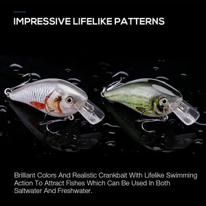 TREHOOK 4.5cm 6g Mini Minnow Wobblers Crank Fishing Lure Artificial Minnow Jerkbait Floating Hrad Lure For Trout Fishing Bait