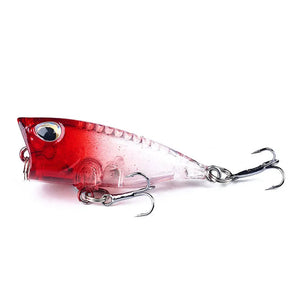 4cm 3.3g Mini Popper Crankbaits Fishing Lures Artificial Wobblers For Trolling Pike 3d Eyes Fish Topwater Swimbait Minnow