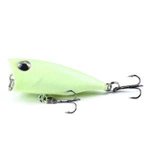 4cm 3.3g Mini Popper Crankbaits Fishing Lures Artificial Wobblers For Trolling Pike 3d Eyes Fish Topwater Swimbait Minnow