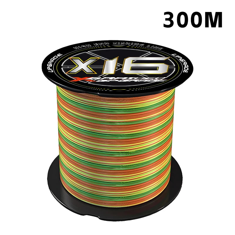 2025 New YGKX 16 Strand 300m/500m Japan PE Braided Super Strong Fishing Line Japan PE Braided Line Line Fishing Line Floating