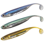Dr.Fish 5/6pcs Fishing Soft Plastic Lures Silicone Bait Paddle Tail Shad Worm Swimbaits Freshwater Bass Trout 70mm 80mm 100mm