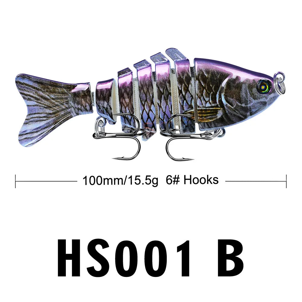 Mini Multi Jointed Swimbait Fishing Lure Flexible Fish Bait Bionic Crankbait Sinking Pesca Pike Bass Tackle