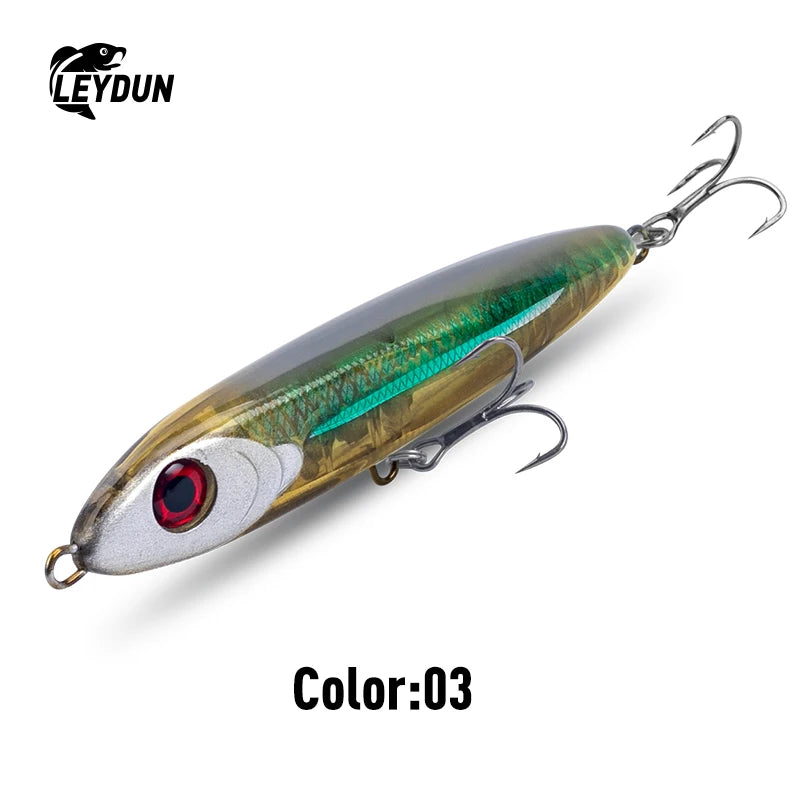 LEYDUN Ministre Jack Stickbait Fishing Lures 105mm 23g 120mm 35g Sinking Pencil Good Swimming Hard Baits Sea Bass Wobblers Lure