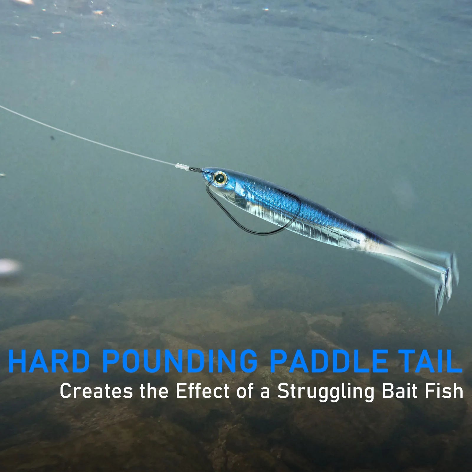 Dr.Fish 5/6pcs Fishing Soft Plastic Lures Silicone Bait Paddle Tail Shad Worm Swimbaits Freshwater Bass Trout 70mm 80mm 100mm