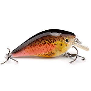 TREHOOK 4.5cm 6g Mini Minnow Wobblers Crank Fishing Lure Artificial Minnow Jerkbait Floating Hrad Lure For Trout Fishing Bait