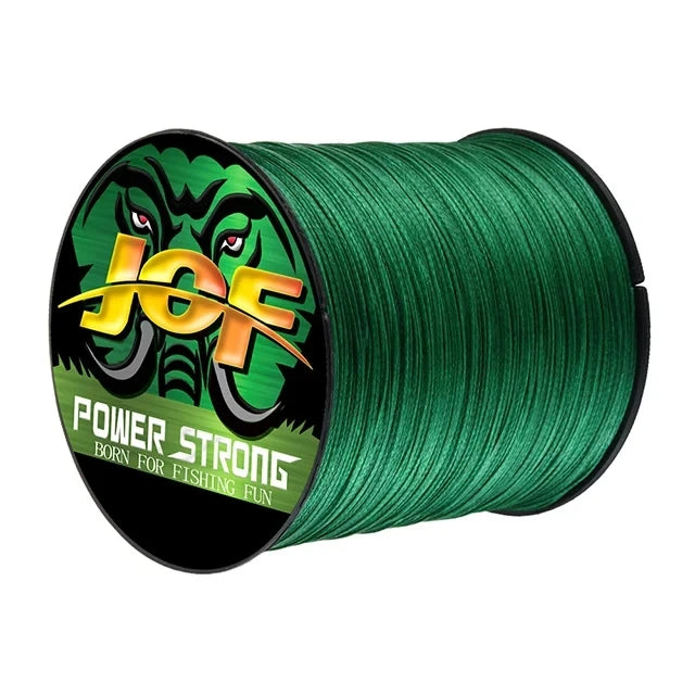JOF Fishing Line 8 Braided Multifilament PE 300M 500M 1000M Durable Smooth Anti-Bite Woven Thread Accessories Japanese Tackle