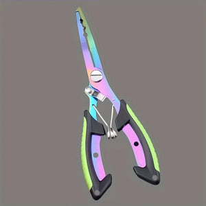 1pc Multi-functional Fishing Pliers, Stainless Steel Line Cutter, Portable Split Ring Opener, Fishing Tool