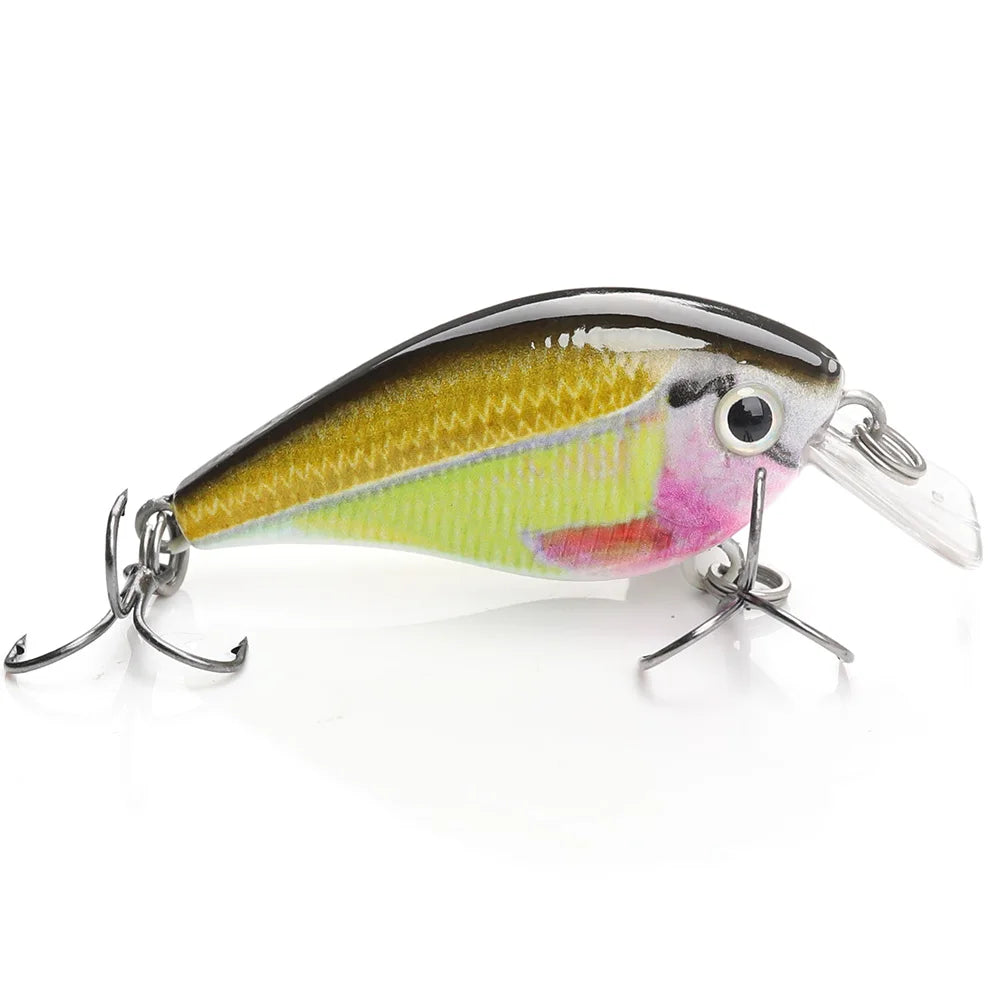 TREHOOK 4.5cm 6g Mini Minnow Wobblers Crank Fishing Lure Artificial Minnow Jerkbait Floating Hrad Lure For Trout Fishing Bait