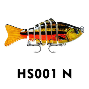 Mini Multi Jointed Swimbait Fishing Lure Flexible Fish Bait Bionic Crankbait Sinking Pesca Pike Bass Tackle