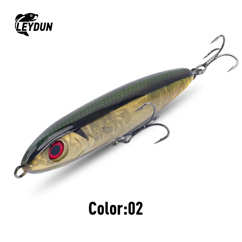 LEYDUN Ministre Jack Stickbait Fishing Lures 105mm 23g 120mm 35g Sinking Pencil Good Swimming Hard Baits Sea Bass Wobblers Lure