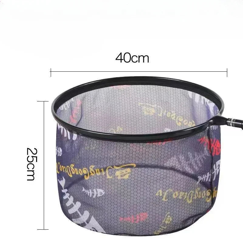 1 PCS Fishing Net Head Anti-hook Outdoor Hand Net Ultra Light Aluminium Alloy Solid Deepening Net Fishing Tool Accessories