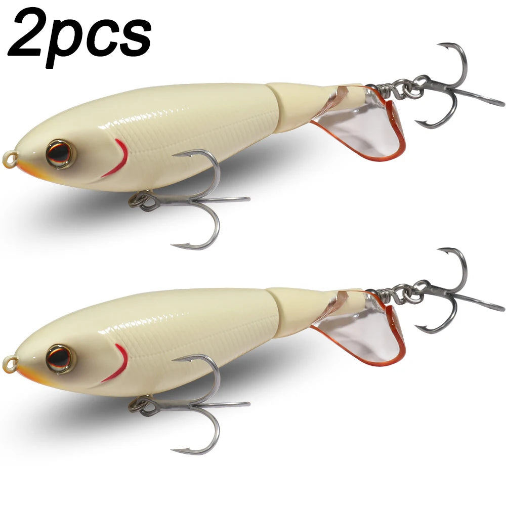 Propeller Plopper 20g 27g Bait 5X Strong Hook Swimbait Pesca Spin Tail Wobbler Spinnerbait Fishing Topwater Crankbait Lure Kit
