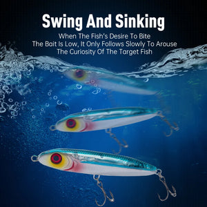 LEYDUN Ministre Jack Stickbait Fishing Lures 105mm 23g 120mm 35g Sinking Pencil Good Swimming Hard Baits Sea Bass Wobblers Lure