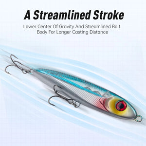 LEYDUN Ministre Jack Stickbait Fishing Lures 105mm 23g 120mm 35g Sinking Pencil Good Swimming Hard Baits Sea Bass Wobblers Lure