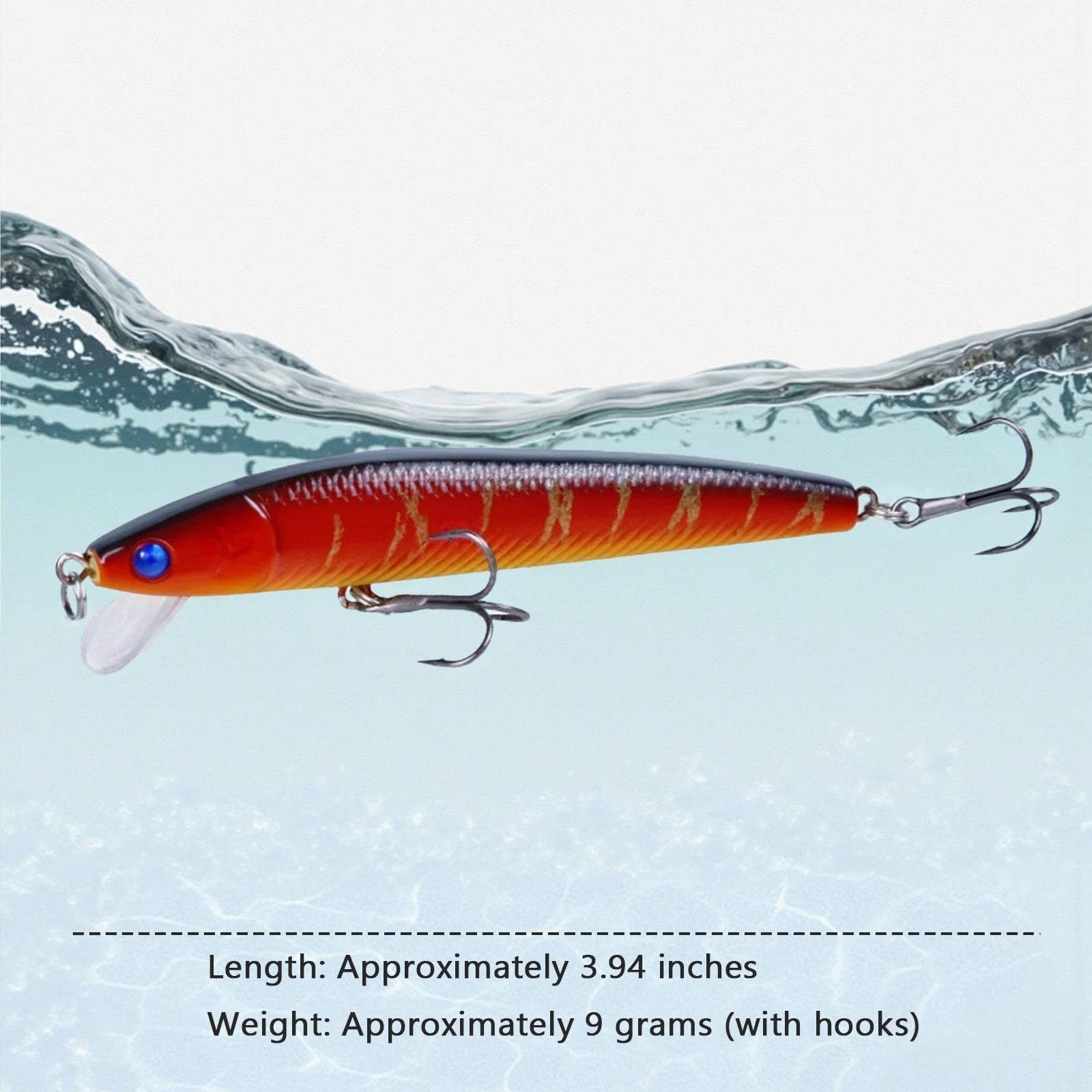 10PCs/Bag 8-11g 10cm bait new Luya bait bionic plastic fishing gear bait set Colorful bait Fish loves it best Efficient fishing