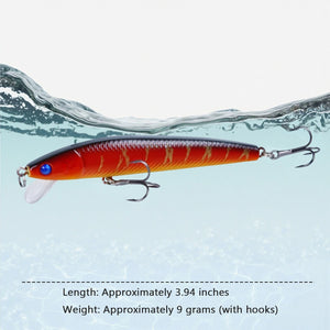 10PCs/Bag 8-11g 10cm bait new Luya bait bionic plastic fishing gear bait set Colorful bait Fish loves it best Efficient fishing