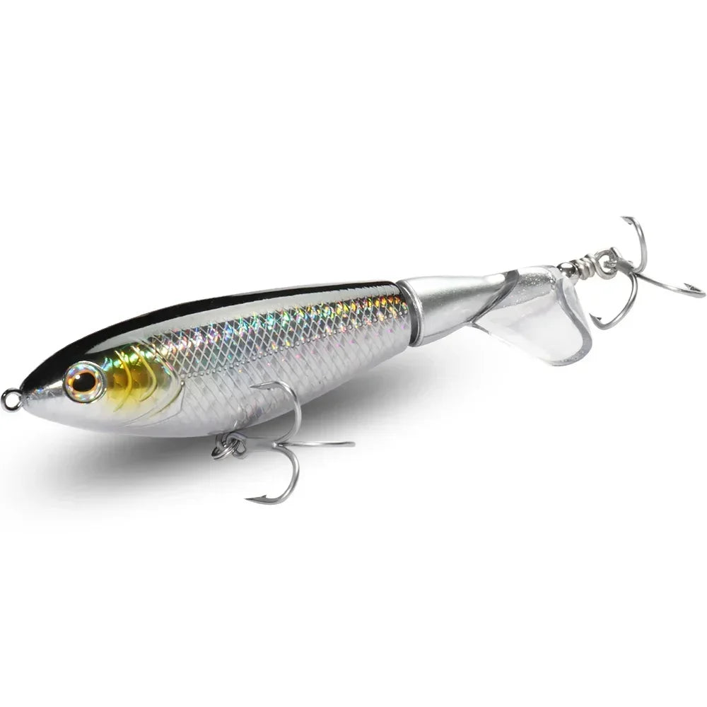 Propeller Plopper 20g 27g Bait 5X Strong Hook Swimbait Pesca Spin Tail Wobbler Spinnerbait Fishing Topwater Crankbait Lure Kit
