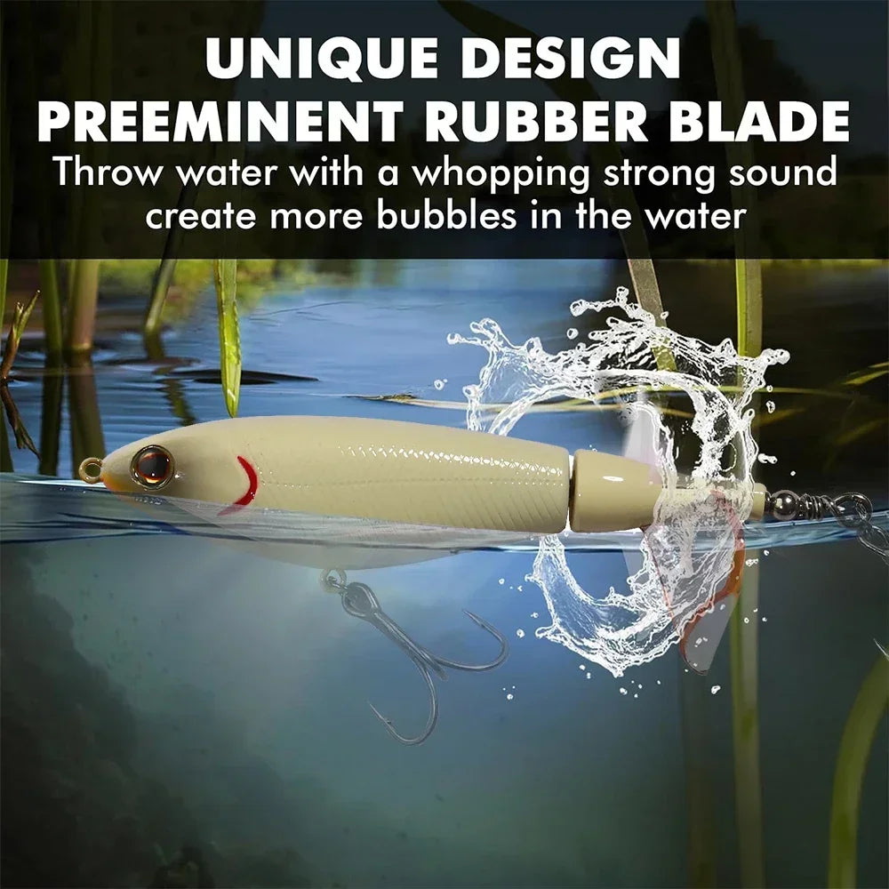 Propeller Plopper 20g 27g Bait 5X Strong Hook Swimbait Pesca Spin Tail Wobbler Spinnerbait Fishing Topwater Crankbait Lure Kit
