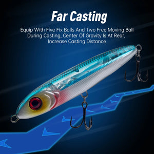 LEYDUN Ministre Jack Stickbait Fishing Lures 105mm 23g 120mm 35g Sinking Pencil Good Swimming Hard Baits Sea Bass Wobblers Lure