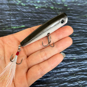 65mm 7g Surface Popper Fishing Lures Long Casting Artificial Bait Topwater Pencil Swimbait Wobblers for Pike Perch Equipment