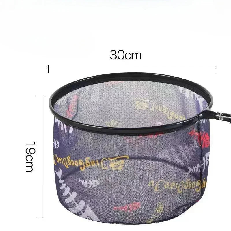 1 PCS Fishing Net Head Anti-hook Outdoor Hand Net Ultra Light Aluminium Alloy Solid Deepening Net Fishing Tool Accessories