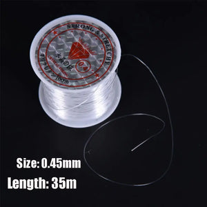 100M Super Strong Fishing Line 100% Fluorocarbon Monofilament Nylon PA Tackle Wire Durable Fishing Line 0.8-6LB