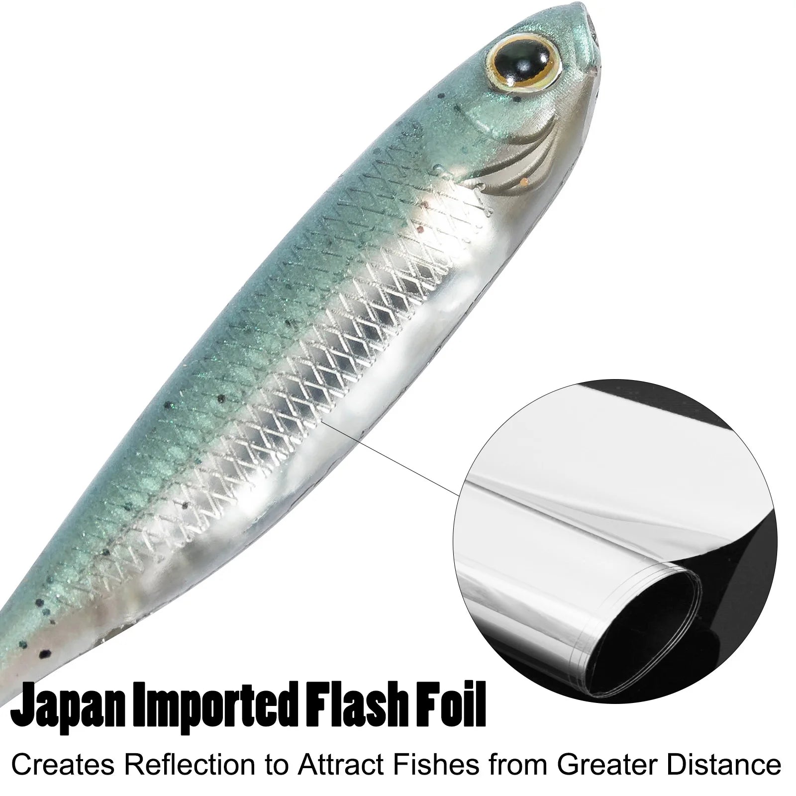 Dr.Fish 5/6pcs Fishing Soft Plastic Lures Silicone Bait Paddle Tail Shad Worm Swimbaits Freshwater Bass Trout 70mm 80mm 100mm