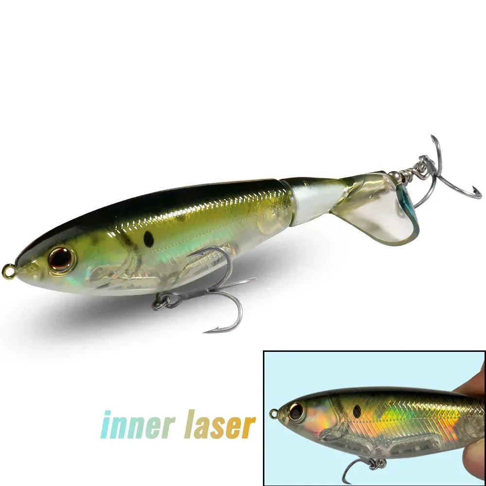 Propeller Plopper 20g 27g Bait 5X Strong Hook Swimbait Pesca Spin Tail Wobbler Spinnerbait Fishing Topwater Crankbait Lure Kit