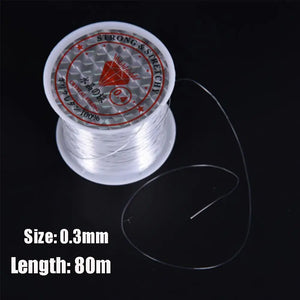 100M Super Strong Fishing Line 100% Fluorocarbon Monofilament Nylon PA Tackle Wire Durable Fishing Line 0.8-6LB