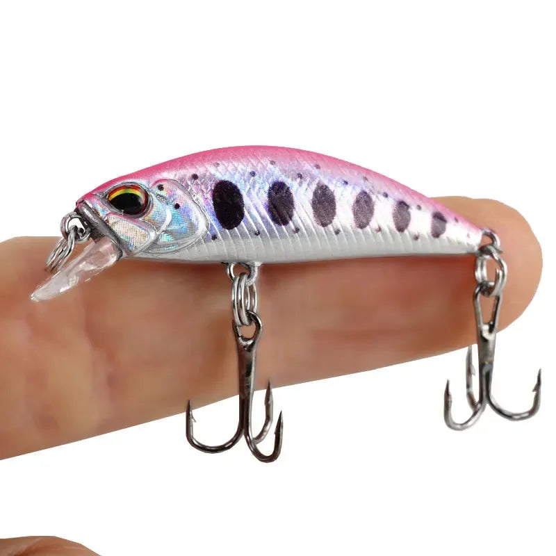 2024 Hot 38mm 3.2G Mini Sinking Minnow Fishing Lures Jerkbaits Peche Artificial Bait Wobbler Lure for Trout Bass Carp Fishing