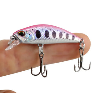 2024 Hot 38mm 3.2G Mini Sinking Minnow Fishing Lures Jerkbaits Peche Artificial Bait Wobbler Lure for Trout Bass Carp Fishing