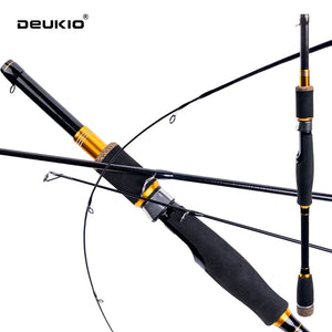 Fishing Rod Reel Combo 1.8 2.1m Carbon Fiber Spinning Rod and 5.2:1 Gear Ratio Spinning Reel Max Drag 8kg for Fresh Saltwater
