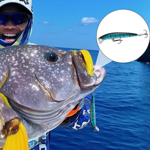10PCs/Bag 8-11g 10cm bait new Luya bait bionic plastic fishing gear bait set Colorful bait Fish loves it best Efficient fishing