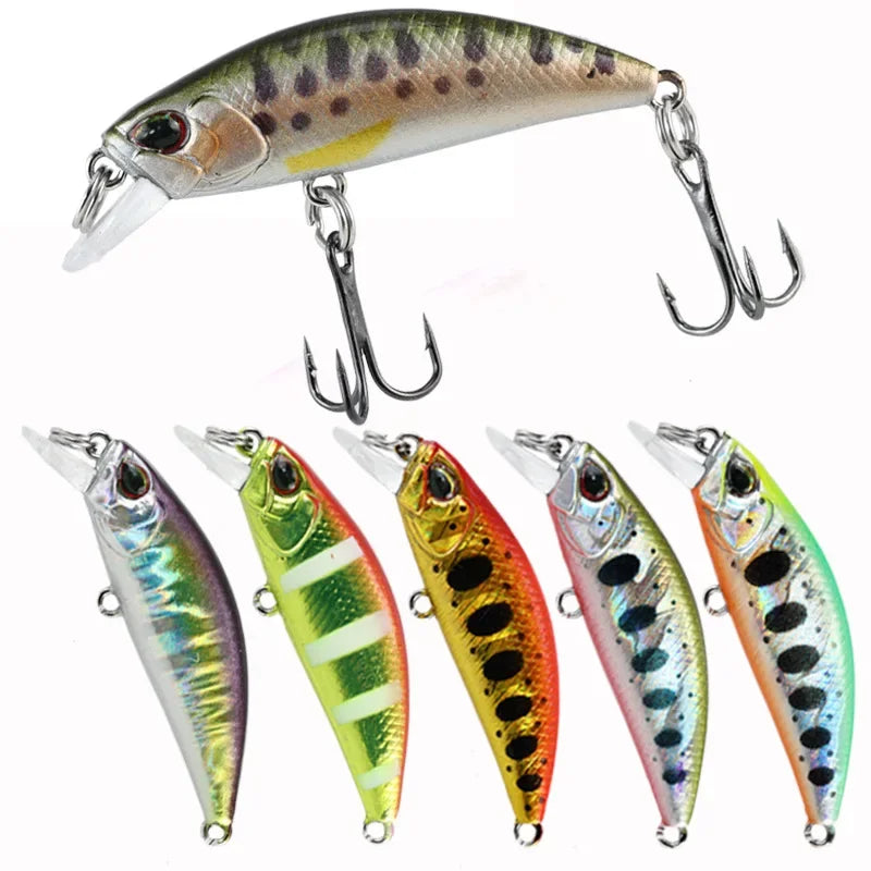 2024 Hot 38mm 3.2G Mini Sinking Minnow Fishing Lures Jerkbaits Peche Artificial Bait Wobbler Lure for Trout Bass Carp Fishing