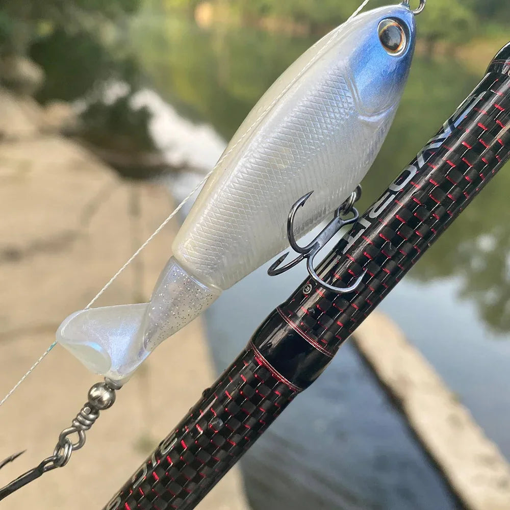 Propeller Plopper 20g 27g Bait 5X Strong Hook Swimbait Pesca Spin Tail Wobbler Spinnerbait Fishing Topwater Crankbait Lure Kit